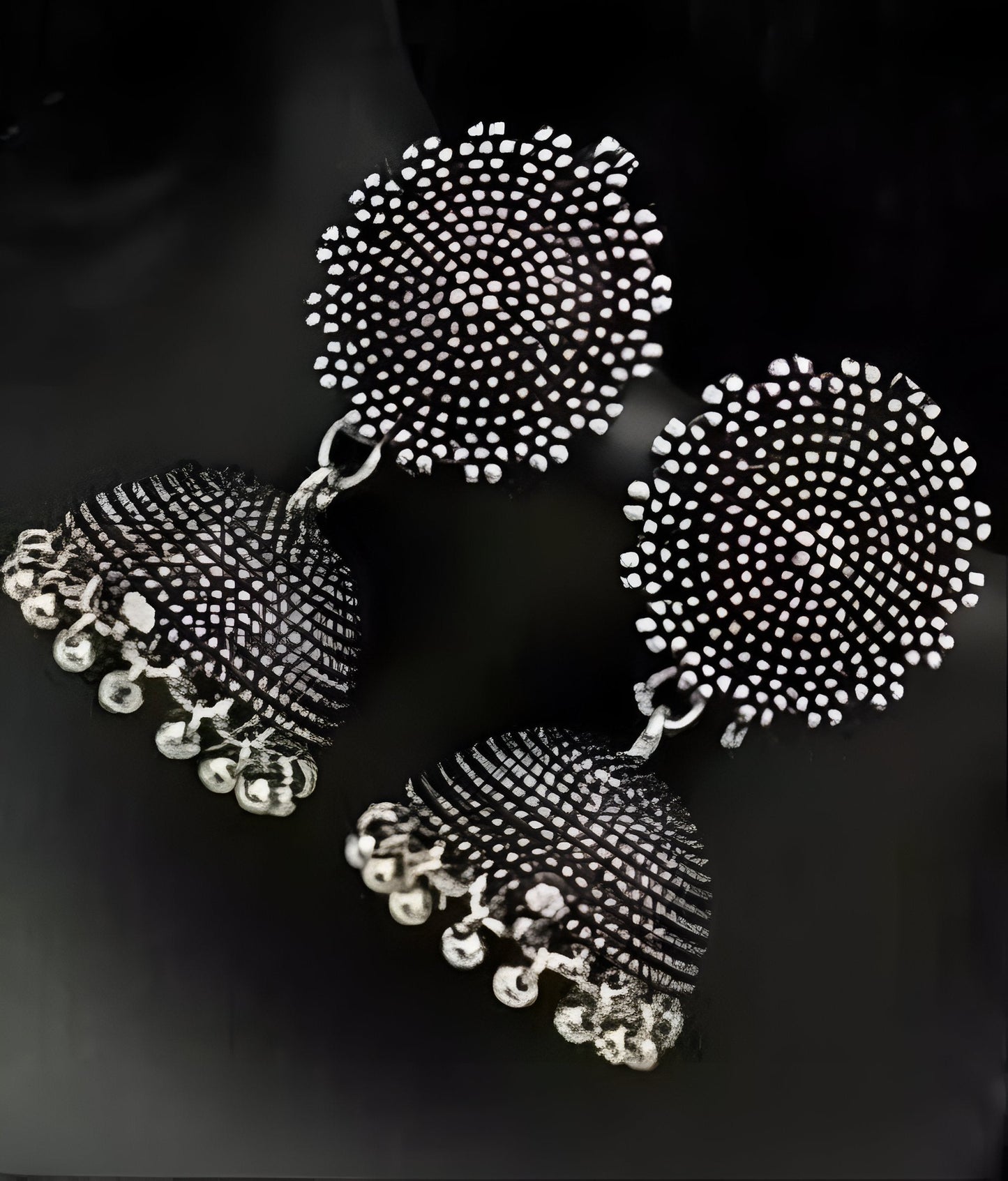 Ball neckless with naintara jhumki Jewellery Set