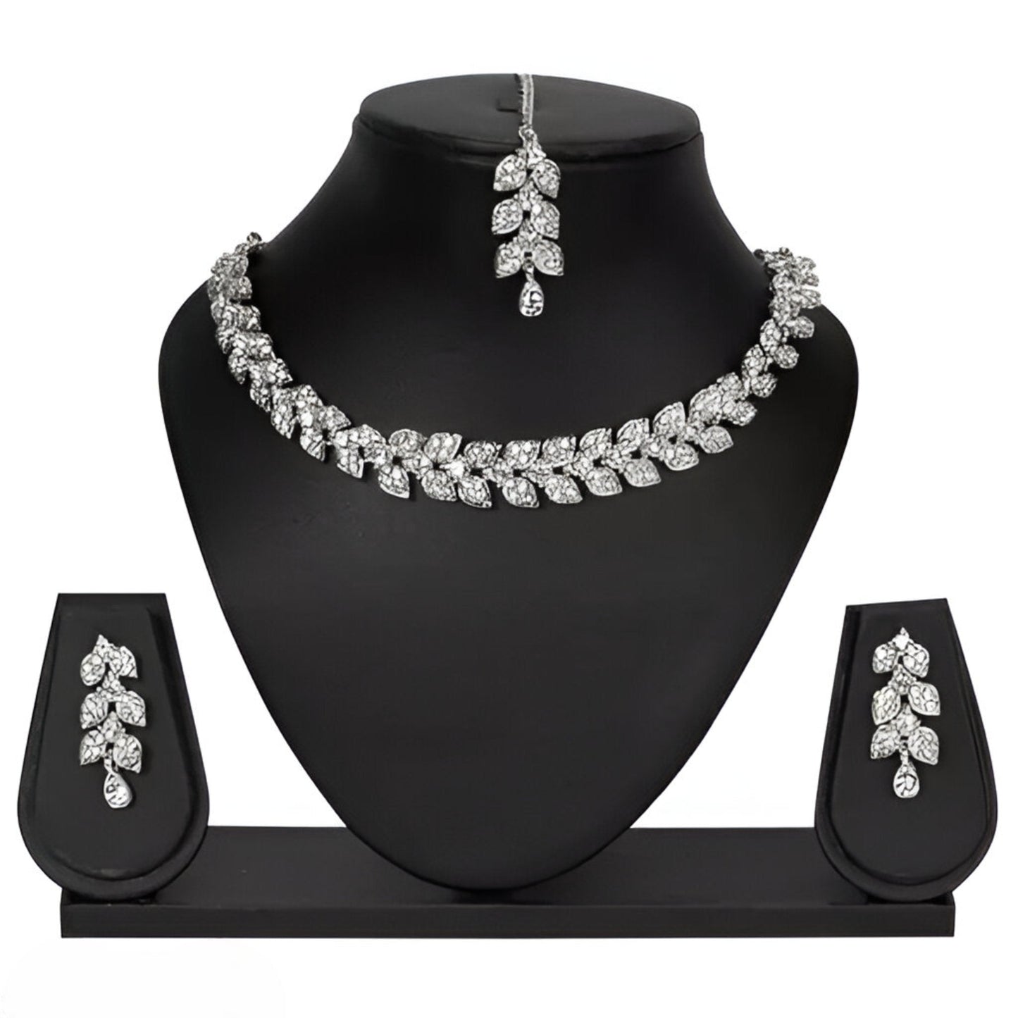 Rhodium Plated American Stone Beautiful set