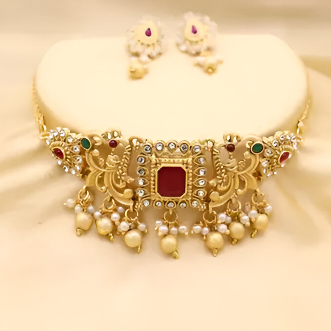 Premium Quality Trending Design Choker Jewellery Set For Women & Girls