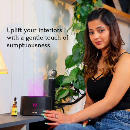 Avahim Flame Air Aroma Diffuser Humidifier, Noiseless with 7 Flame Color