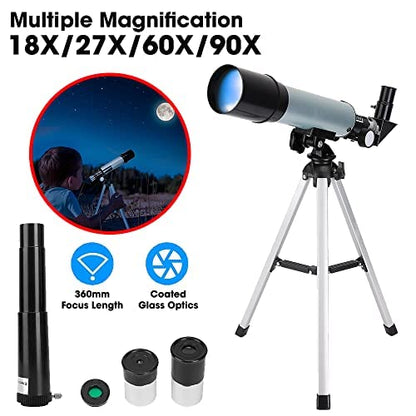 Professional HD 90X Beginners & Kids Telescope With Tripod