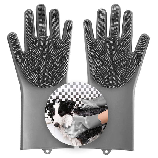 Avahim Multi Purpose Dog & Cat Cleaning Gloves - Pet Grooming Gloves