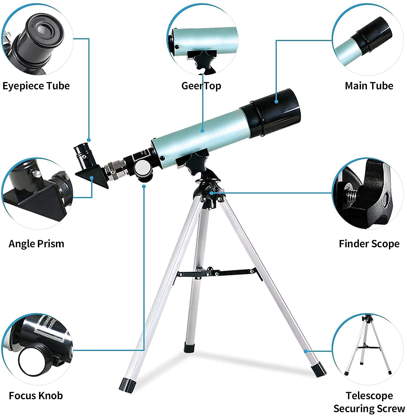 Professional HD 90X Beginners & Kids Telescope With Tripod