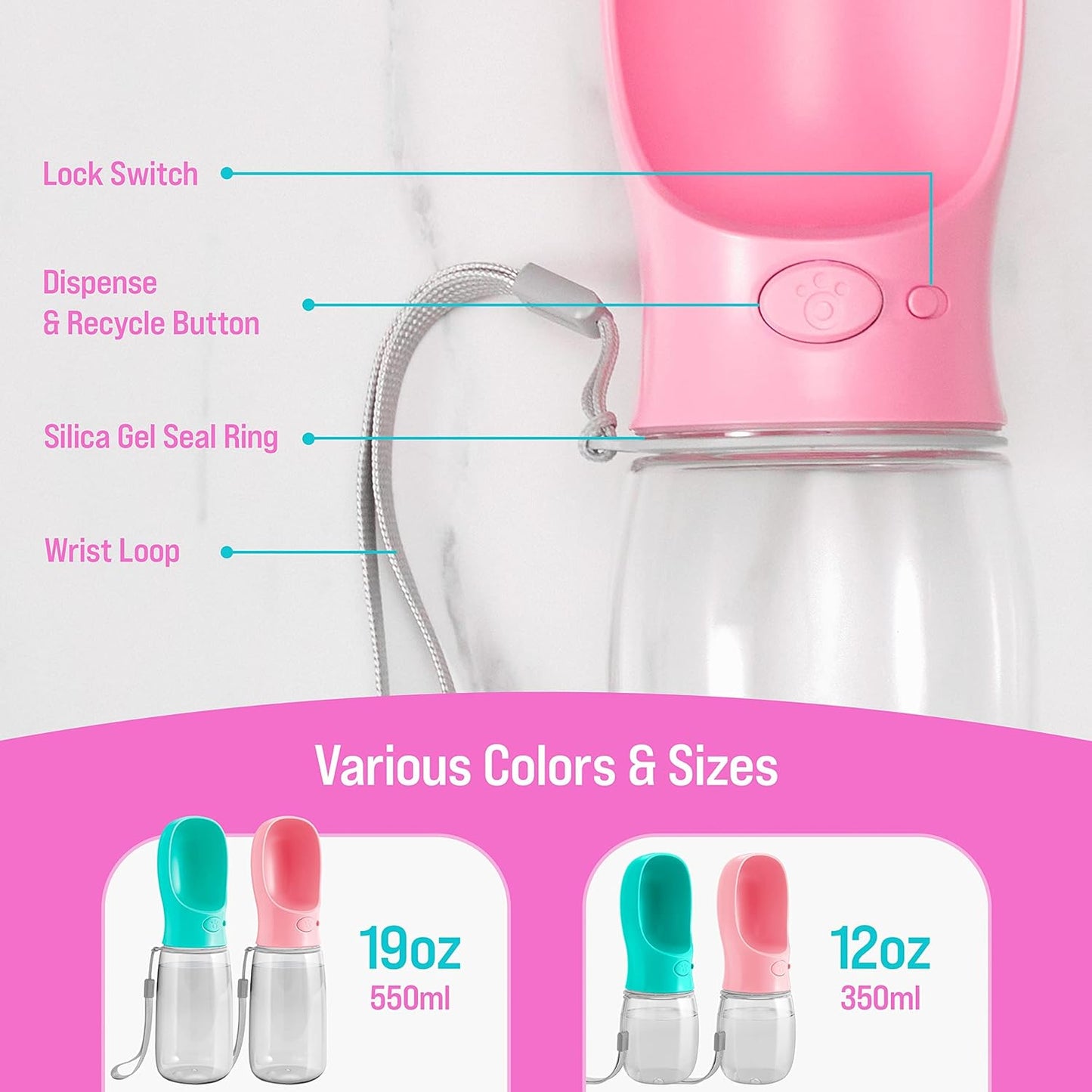 Portable Pet Water Bottle