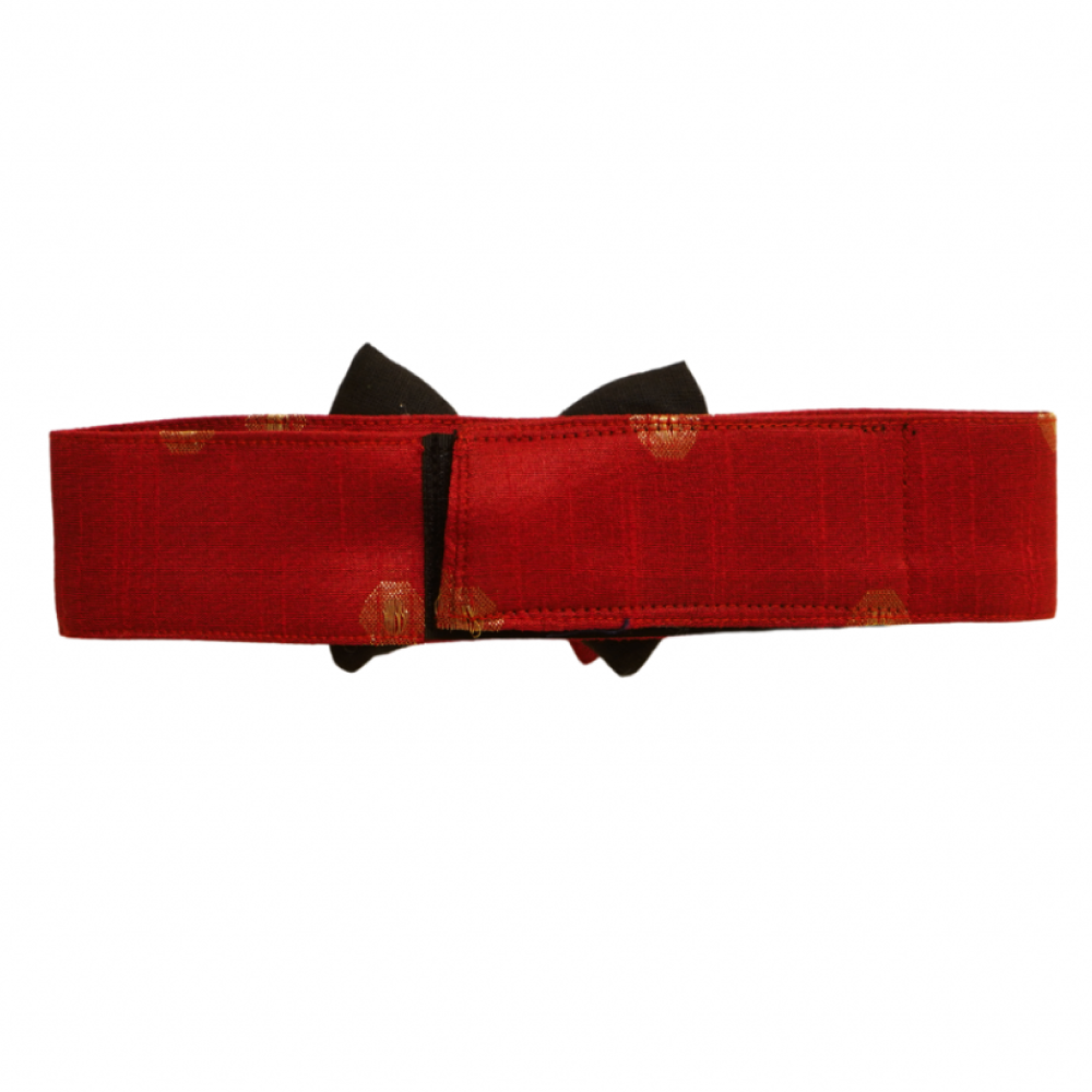 Floof & Co Bow for Dogs (Black & Red)