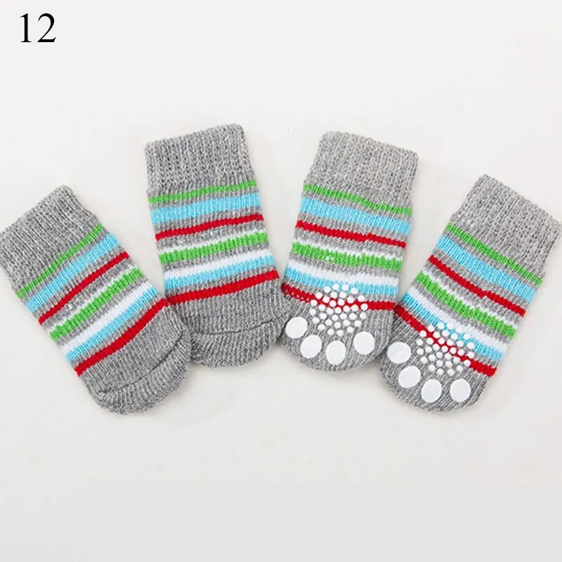4Pcs Warm Puppy Dog Shoes