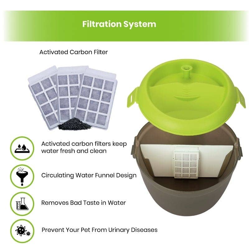 Automatic Cat Water Dispenser with dental care