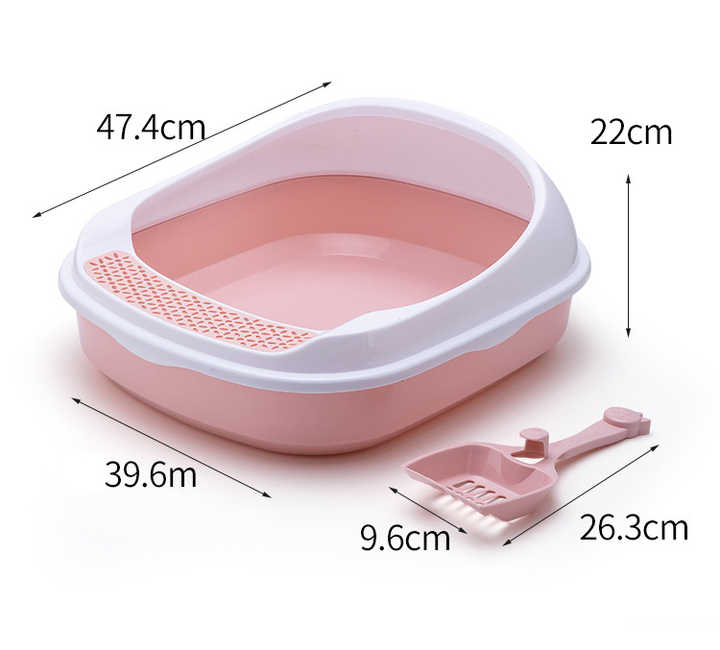 cat litter box with shovel