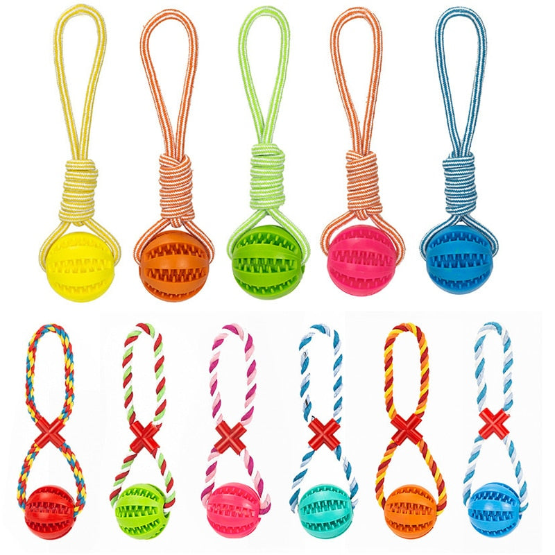 Dog Interactive Rope Balls Toys