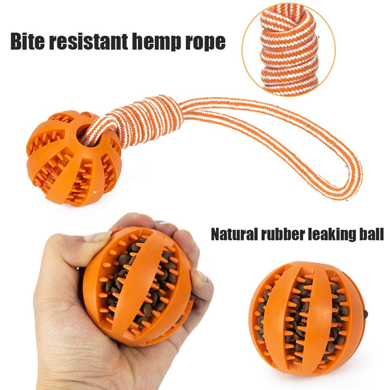 Dog Interactive Rope Balls Toys