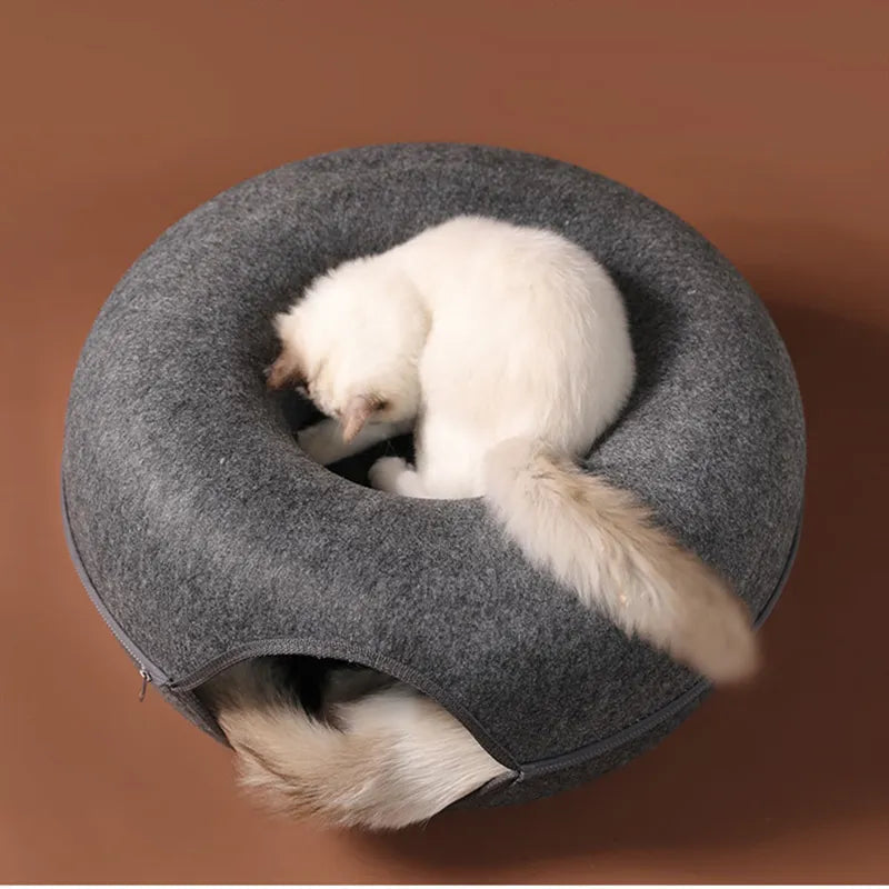 Felt Pet Cat House Cat Tunnel