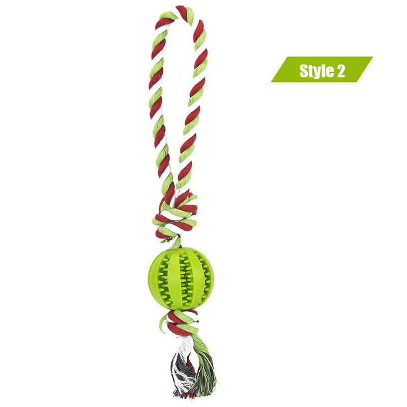 Dog Interactive Rope Balls Toys