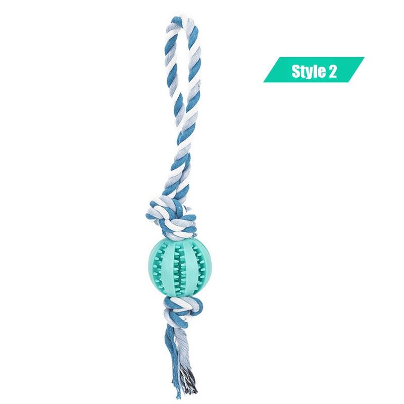 Dog Interactive Rope Balls Toys