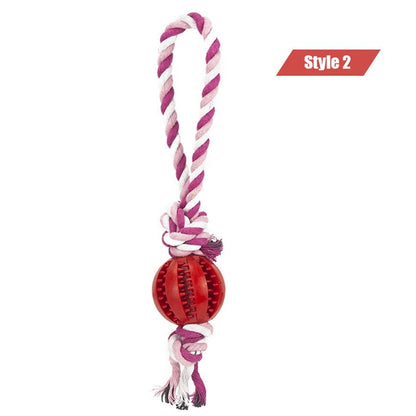 Dog Interactive Rope Balls Toys