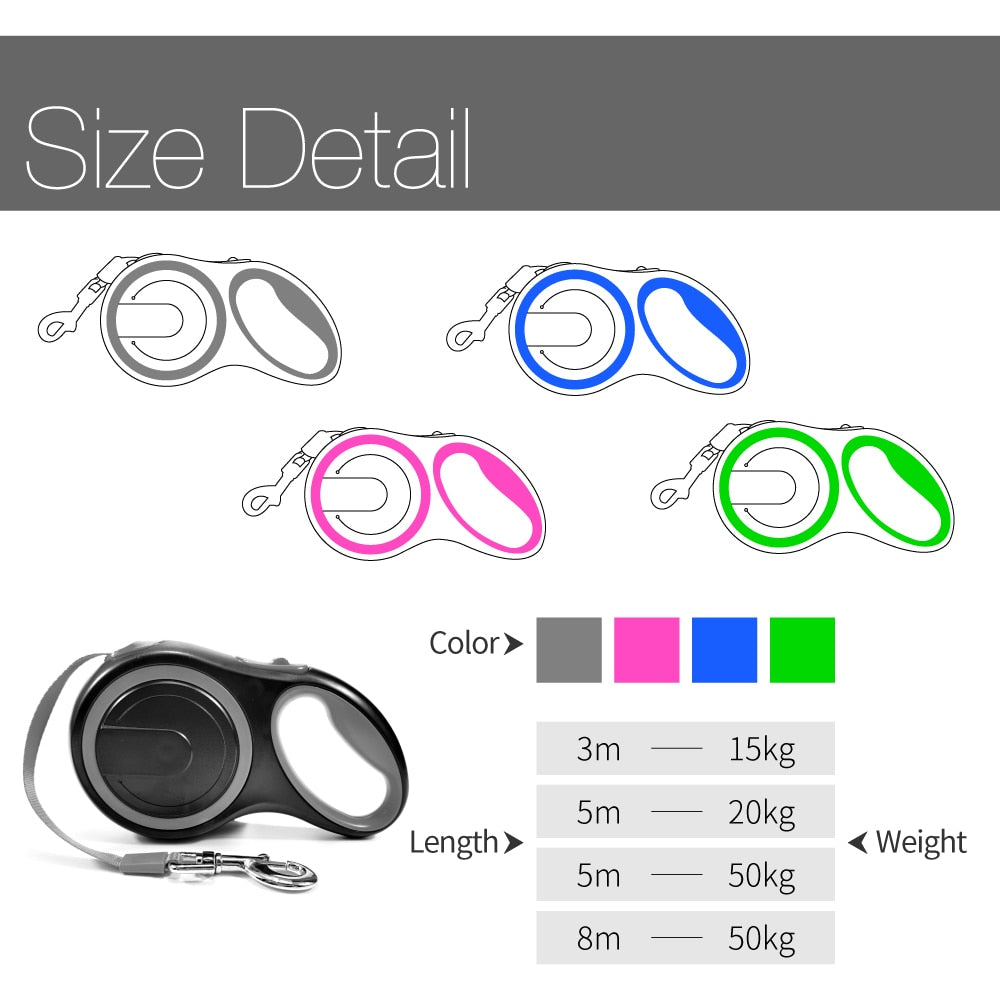 Long 8M Pet Automatic Leash