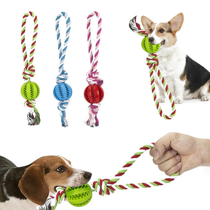 Dog Interactive Rope Balls Toys