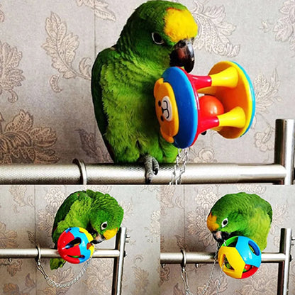 Cute Pet Bird Plastic Chew Ball Chain