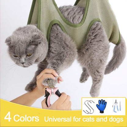 Cat Grooming nail cutting hammock