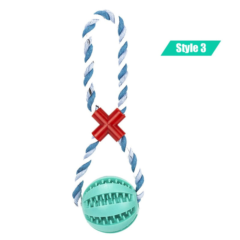 Dog Interactive Rope Balls Toys