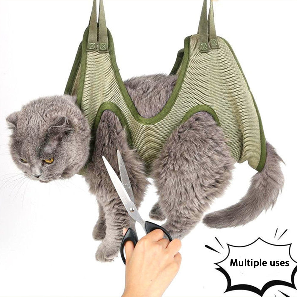 Cat Grooming nail cutting hammock