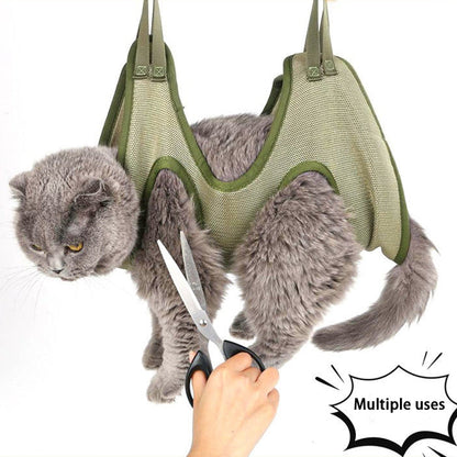 Cat Grooming nail cutting hammock