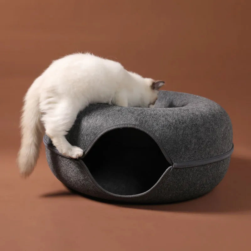 Felt Pet Cat House Cat Tunnel