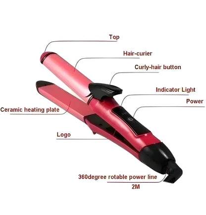 2 in 1 Curler and Straightener for Every Occasion Needs