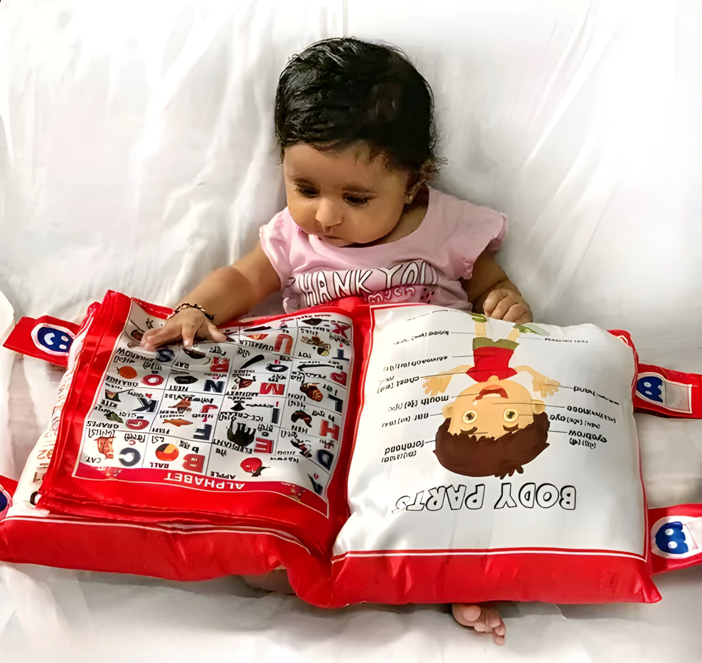 Kids Educational Velvet Learning Baby Pillow