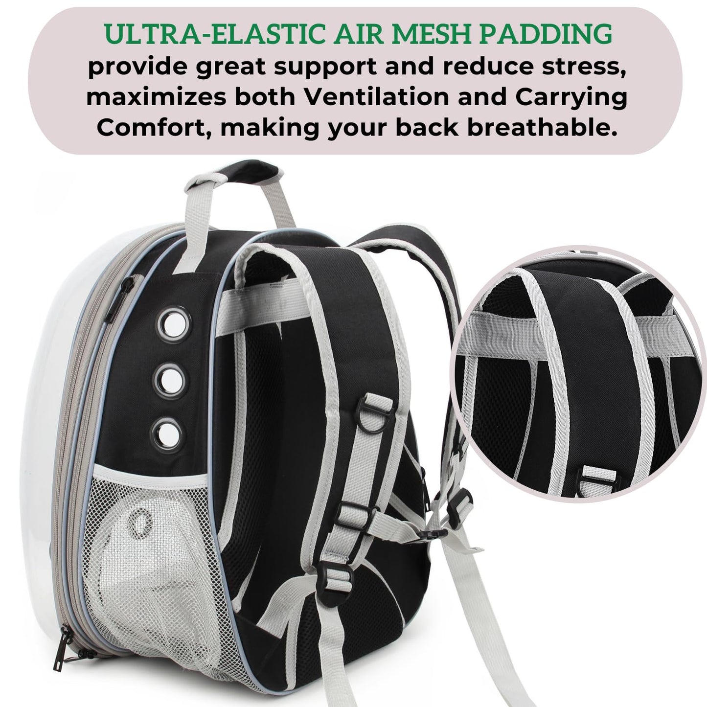 Bubble backpack pet carrier