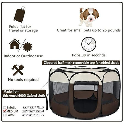 Portable and Foldable Pet Playpen