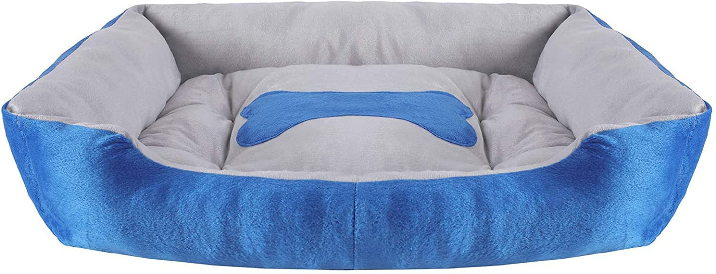 Rectangle Pet Dog Bed Washable Sofa Bed