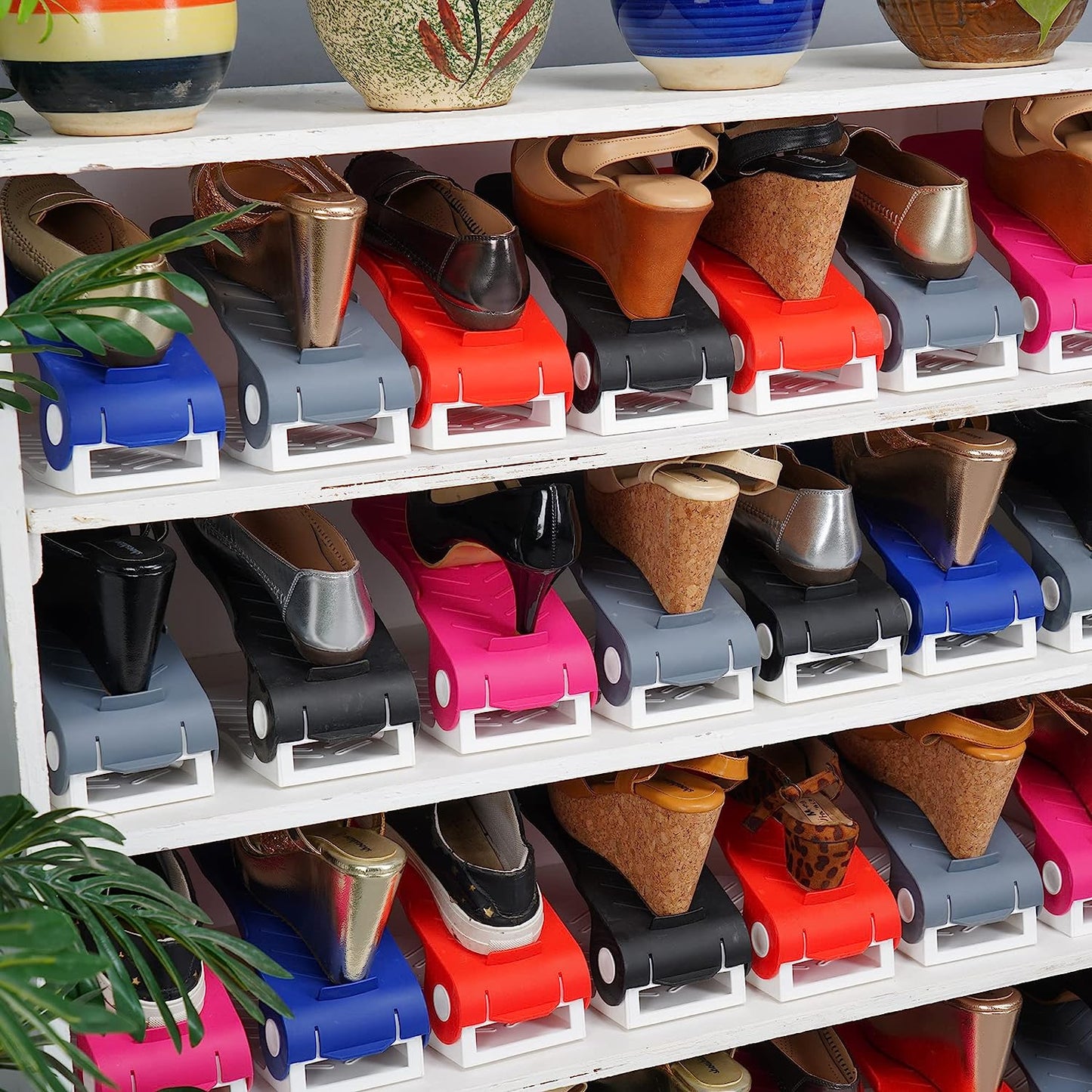 Adjustable Plastic Shoes Rack Organizer